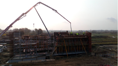 Zdjęcie 9 z budowy obwodnicy Szczecinka w ciągu drogi expresowej S11 - Xbeton Polska - Wytwórnia betonu