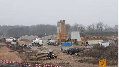 Zdjęcie 37 z budowy obwodnicy Szczecinka w ciągu drogi expresowej S11 - Xbeton Polska - Wytwórnia betonu