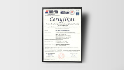 Zdjęcie 8. do artykułu „Certyfikat Zgodności Zakładowej Kontroli Produkcji” - Xbeton