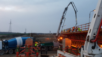 Zdjęcie 3 z budowy obwodnicy Szczecinka w ciągu drogi expresowej S11 - Xbeton Polska - Wytwórnia betonu