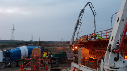 Zdjęcie 3 z budowy obwodnicy Szczecinka w ciągu drogi expresowej S11 - Xbeton Polska - Wytwórnia betonu