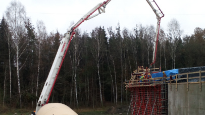 Zdjęcie 12 z budowy obwodnicy Szczecinka w ciągu drogi expresowej S11 - Xbeton Polska - Wytwórnia betonu