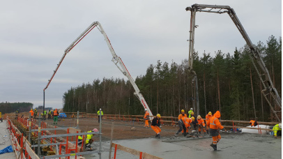 Zdjęcie 31 z budowy obwodnicy Szczecinka w ciągu drogi expresowej S11 - Xbeton Polska - Wytwórnia betonu