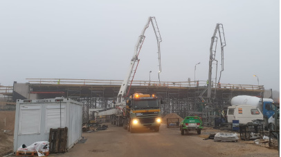 Zdjęcie 41 z budowy obwodnicy Szczecinka w ciągu drogi expresowej S11 - Xbeton Polska - Wytwórnia betonu